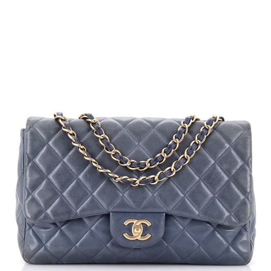 CHANEL シングル ラムスキン ジャンボ