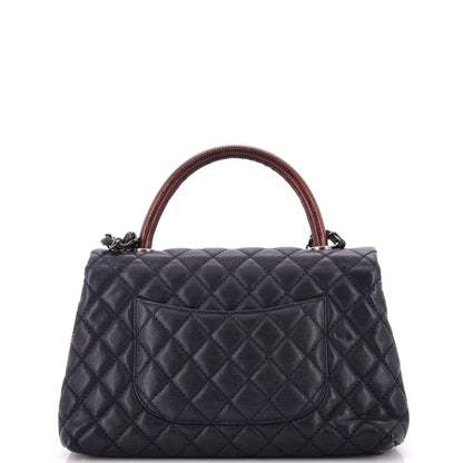 CHANELココハンドル キャビアスキン リザード
