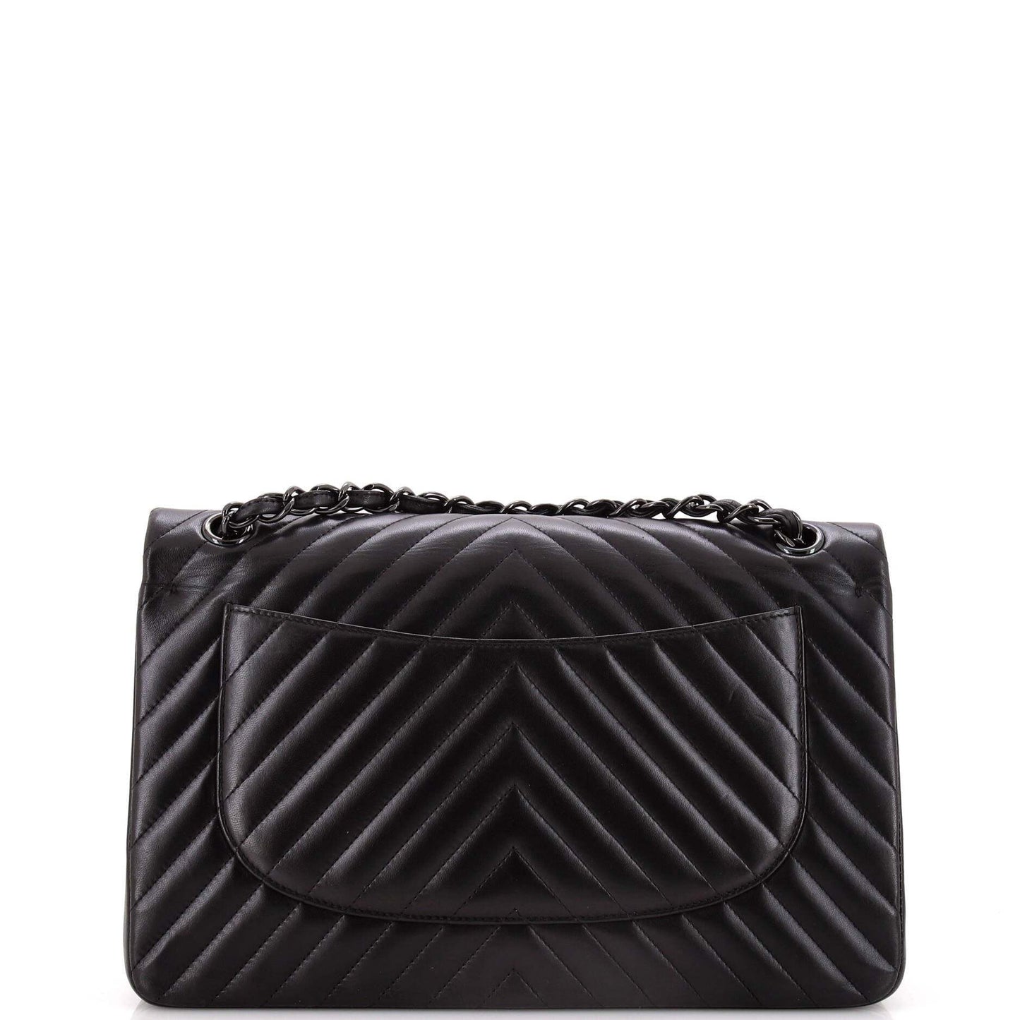 超レア SO BLACK★CHANELラムスキン ジャンボ