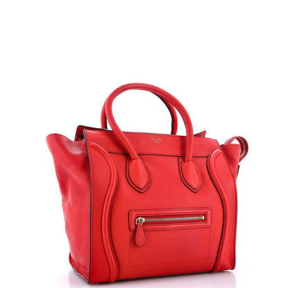 Celine Luggage Bag Grainy Leather Mini