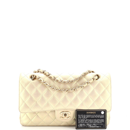 CHANEL イリディセントダブルフラップ
