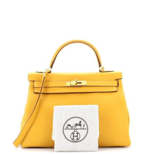 HERMESケリー イエロー トゴ 32