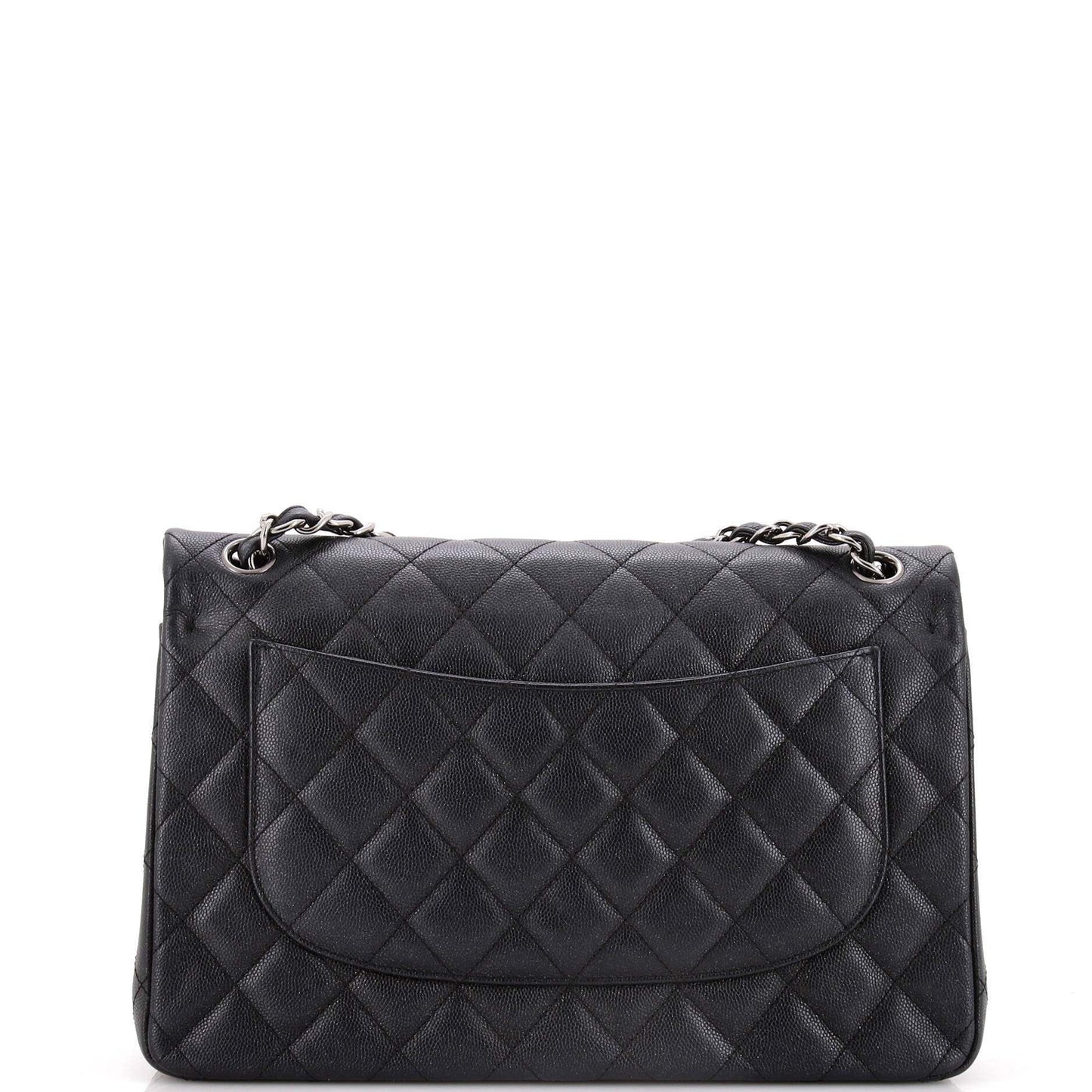 【極美品】CHANELキャビアスキン ジャンボ イリディセント