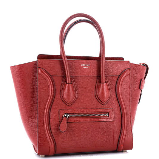 Celine Luggage Bag Grainy Leather Micro