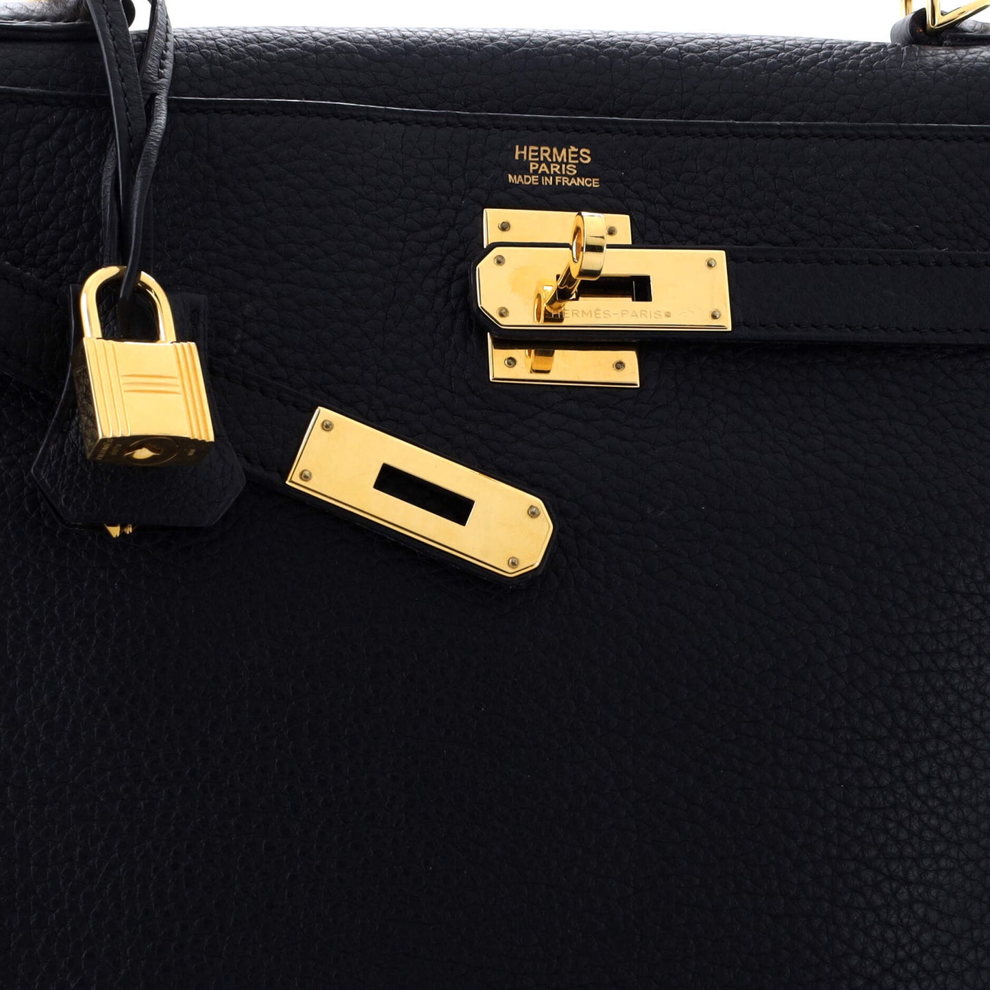 HERMES ケリーブラックゴールド 32