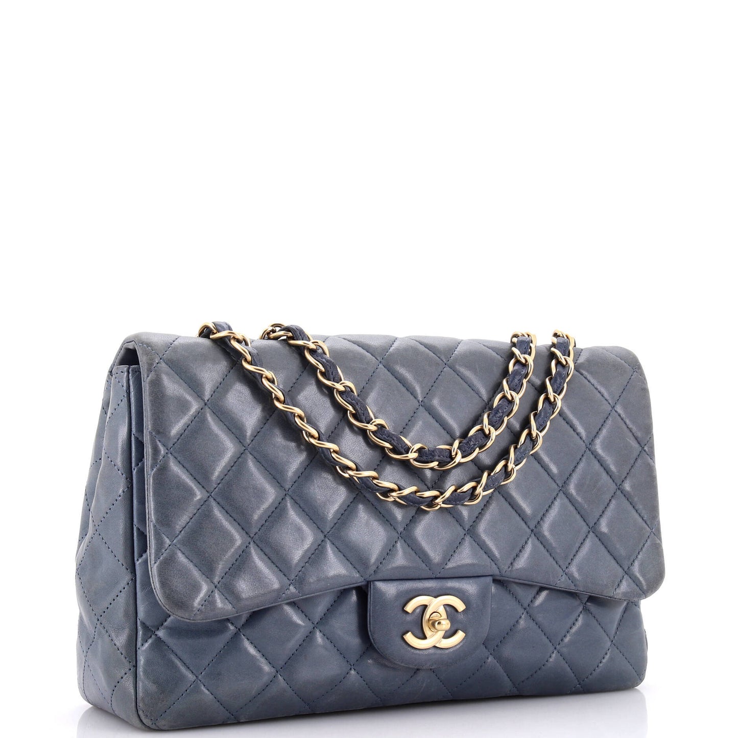 CHANEL シングル ラムスキン ジャンボ
