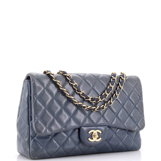 CHANEL シングル ラムスキン ジャンボ
